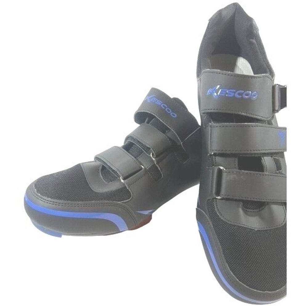 Kescoo Cycling‎ Shoes Road Biking Black Blue Size 47 SPD-SL Compatible
